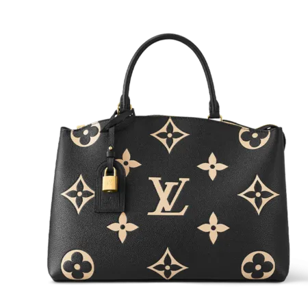 Louis Vuitton GRAND PALAIS Tote Bag in Monogram Empreinte-embossed supple grained leather with gold hardware, 13.4 x 9.4 x 5.9 inches