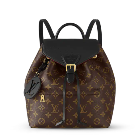 Louis Vuitton MONTSOURIS PM Backpack with monogram canvas and cowhide leather trim